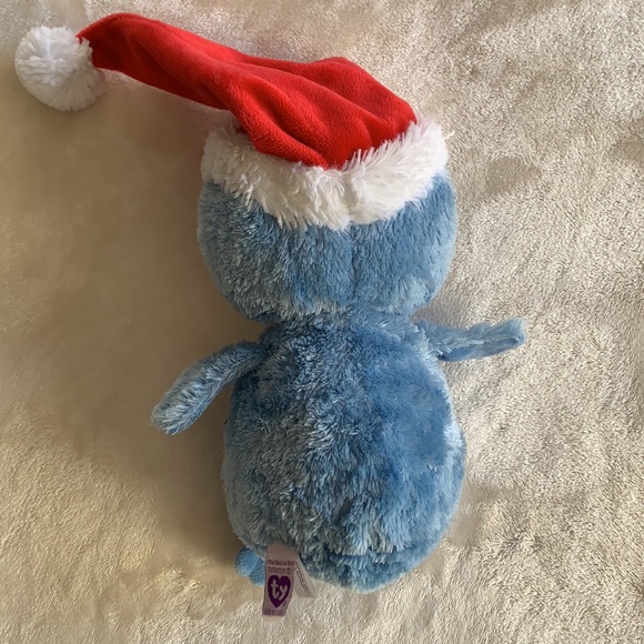 Christmas Ty Penguin Beanie Boo Stuffie - Picture 3 of 5